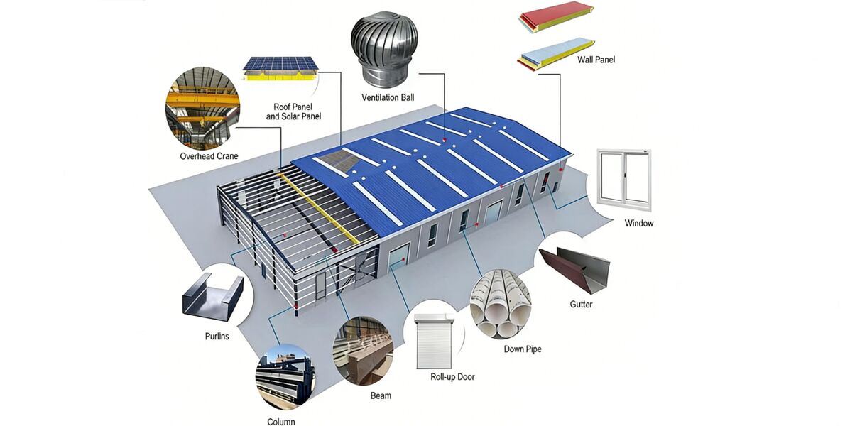 Magazyn stali prefabrykowanej
