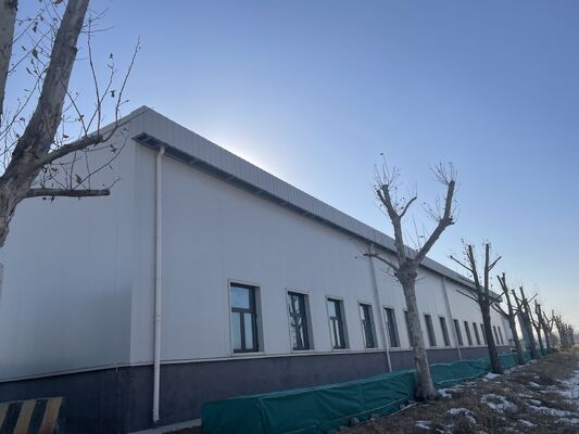 Warsztat konstrukcji stalowej o wysokiej wytrzymałości z belką H. Prefabrykowany przemysłowy budynek metalowy z opcją panelu ognioodpornego